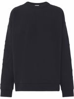 Burberry sweat à logo embossé - Noir