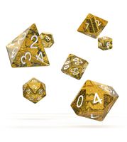 Oakie Doakie Dice RPG Set Speckled - Orange (7) - thumbnail