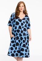 Yoek Jurk swing ROSA NERA | Licht Blauw | Maat 46/48