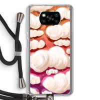 Katoen Wolken: Xiaomi Poco X3 NFC Transparant Hoesje met koord