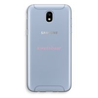 kwetsbaar: Samsung Galaxy J5 (2017) Transparant Hoesje