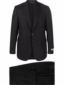 Canali costume à veste à simple boutonnage - Noir