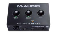 M-AUDIO M-Track Solo USB Audio-interface Crystal voorversterker 16 bit 48 kHz Zwart