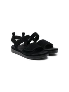 UGG Kids calf suede slingback sandals - Noir