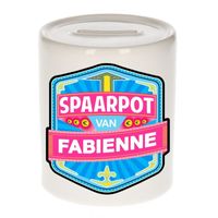 Vrolijke kinder spaarpot voor Fabienne   -