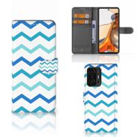 Xiaomi 11T | 11T Pro | Telefoon Hoesje | Zigzag Blauw Xiaomi 11T | 11T Pro | Telefoon Hoesje | Zigzag Blauw