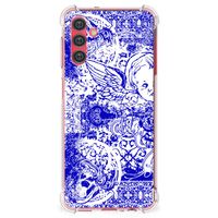 Extreme Case Samsung Galaxy A13 5G | A04s Angel Skull Blauw
