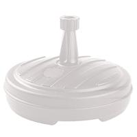 Parasolvoet - rond - wit - 13 liter - D45 cm - parasolhouder - vulbaar