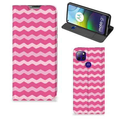 Motorola Moto G9 Power | Hoesje met Magneet | Waves Pink