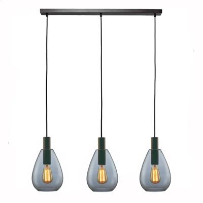 Freelight Hanglamp Dorato 3 lichts L100 cm zwart