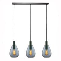 Freelight Hanglamp Dorato 3 lichts L100 cm zwart