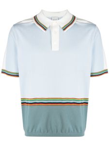 Paul Smith polo à rayures signature - Bleu