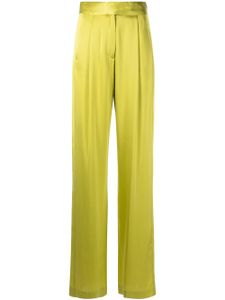 Michelle Mason pantalon ample en soie - Vert