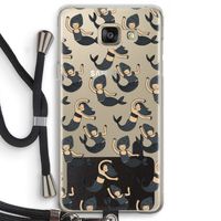 Zeemeermin: Samsung Galaxy A5 (2016) Transparant Hoesje met koord