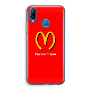 I'm lovin' you: Huawei P20 Lite Transparant Hoesje
