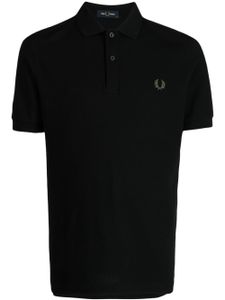 Fred Perry polo en coton à logo brodé - Noir