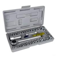 Bigstren Doppensleutelset - 40-delig - verlengstuk/doppen/bits - handgereedschap