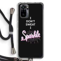Sparkle quote: Xiaomi Redmi Note 10 Pro Transparant Hoesje met koord