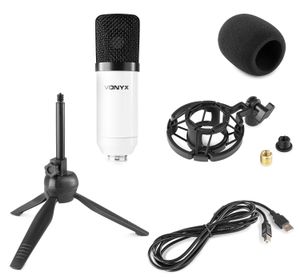 Vonyx CM300W USB studio condensator microfoon - Wit