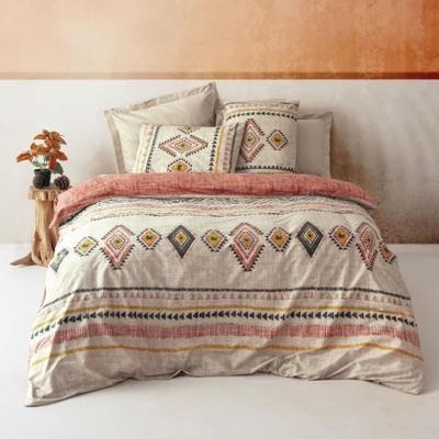 Beddengoedset - 1 dekbedovertrek 220 x 240 cm + 2 kussenslopen 60 x 60 cm - 100% katoen - Rood