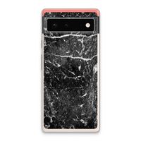 Zwart marmer: Google Pixel 6 Transparant Hoesje