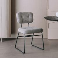 Tower Living Eetkamerstoel 'Padola' Bouclé, kleur Grijs