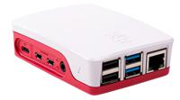 Raspberry Pi® RPI4-CASE-RW SBC-behuizing Geschikt voor model: Raspberry Pi® 4 B Rood, Wit
