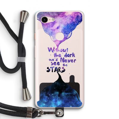 Stars quote: Pixel 3 XL Transparant Hoesje met koord