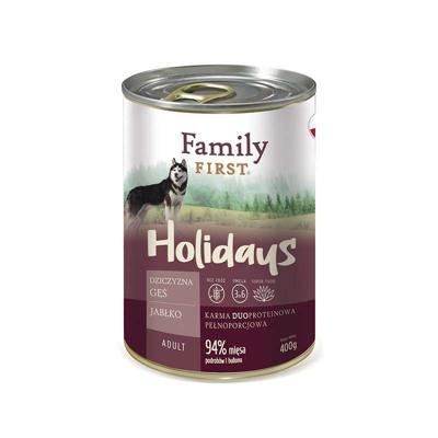 FAMILY FIRST Holidays Adult Venison, goose, apple - Nat hondenvoer - 400 g