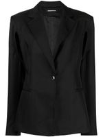 Boyarovskaya blazer boutonné à découpes - Noir