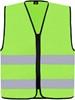 Korntex KX217 Hi-Vis Safety Vest Cologne With Front Zipper - Lime Green - 4XL