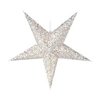 Kerstster Transparant Wit/Bruin 60 cm