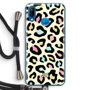 Leopard pattern: Huawei P20 Lite Transparant Hoesje met koord