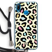 Leopard pattern: Huawei P20 Lite Transparant Hoesje met koord
