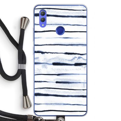 Ink Stripes: Honor Note 10 Transparant Hoesje met koord