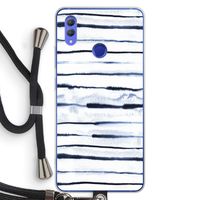 Ink Stripes: Honor Note 10 Transparant Hoesje met koord