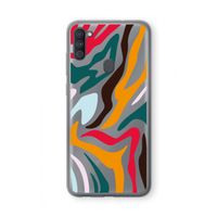 Colored Zebra: Samsung Galaxy A11 Transparant Hoesje