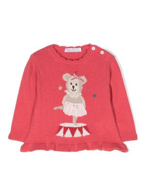 Patachou pull à motif en intarsia - Rose