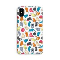 Kleurrijke katten: iPhone X Volledig Geprint Hoesje