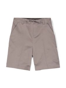 Paolo Pecora Kids short à taille à lien de resserrage - Gris