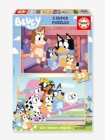 2 x 25 stuks super houten puzzel Bluey EDUCA meerkleurig