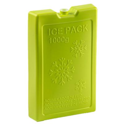 Koelelementen van 1000 gram - groen - 22 x 14.5 x 3.5 cm - voor koeltas en koelbox