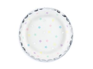 Unicorn bordjes stars 6 stuks