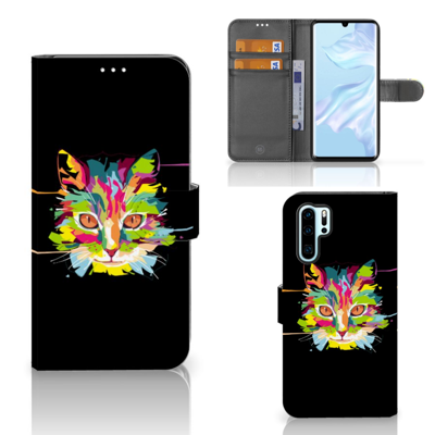 Huawei P30 Pro Leuk Hoesje Cat Color