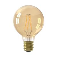 Calex LED volglas LangFilament Globelamp 220-240V 3.5W 250lm E27 G80, Goud 2100K Dimbaar - thumbnail