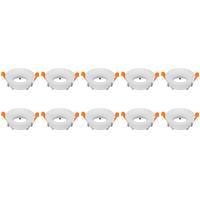 Inbouwspot Aluminium Rond Wit Ø85mm - 10-pack GU10 Armatuur