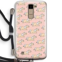 Ponys: LG K10 (2016) Transparant Hoesje met koord