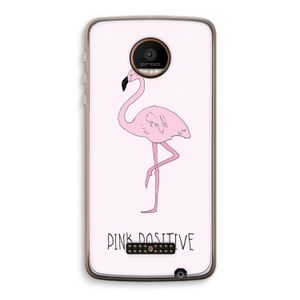 Pink positive: Motorola Moto Z Force Transparant Hoesje