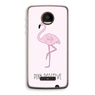 Pink positive: Motorola Moto Z Force Transparant Hoesje