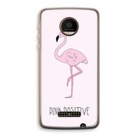 Pink positive: Motorola Moto Z Force Transparant Hoesje